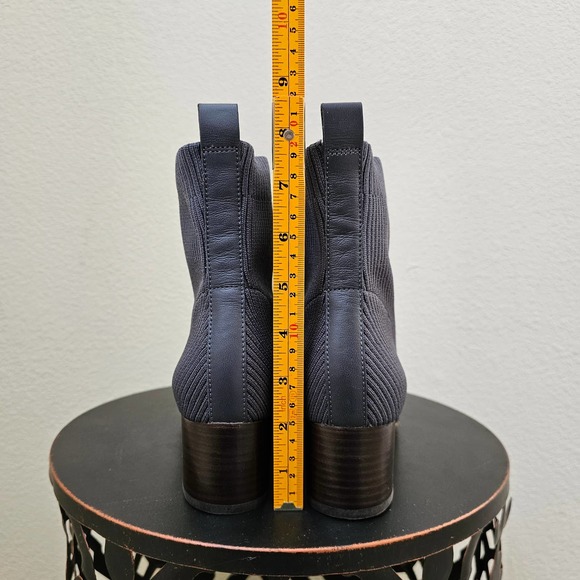 EVERLANE Women's The Glove Boot Ribbed Knit Slate Gray Booties Sz 9 - Picture 11 of 11